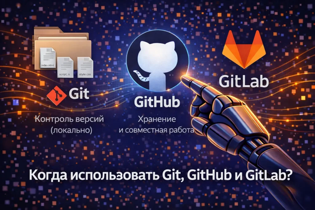 Git, GitHub и GitLab: что это такое, зачем нужны и как используются на практике